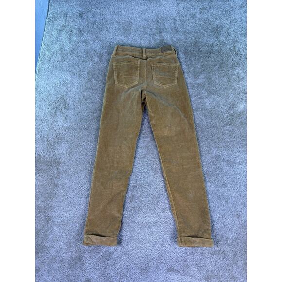 American Eagle Pants Brown Corduroy Mom Jeans Women’s Stretch Size 0 E365 - Picture 9 of 16